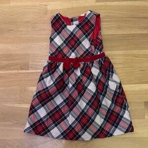 H&M Red and Black Plaid Kids Dress